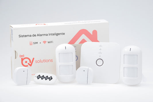 Alarma Wifi - Tarjeta SIM (SaaS Alarm) +  2 Sensores para Mascota menores de 20 kg + Sirena 90 DB
